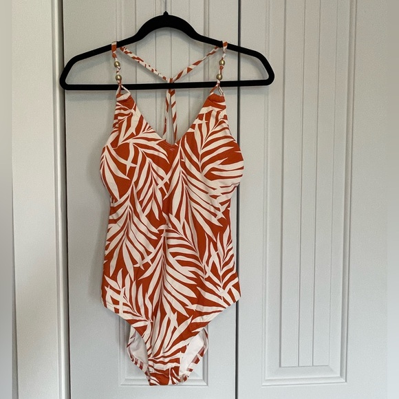 Shade & Shore Other - NWT Women's Bead Knot Detail One Piece Swimsuit size Medium
